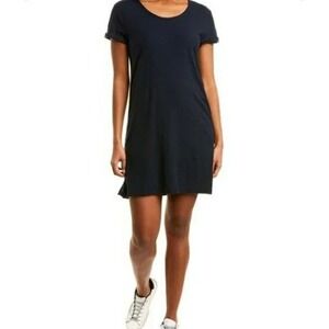 Standard James Perse Navy Blue Cotton Modal T-Shirt Dress Womens 2/S Minimalist